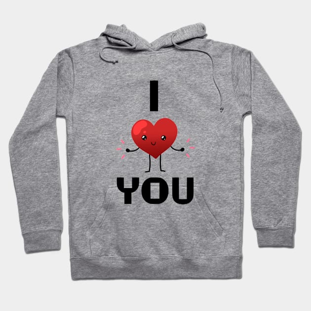 I heart you Hoodie by Ashe Cloud